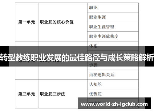 转型教练职业发展的最佳路径与成长策略解析