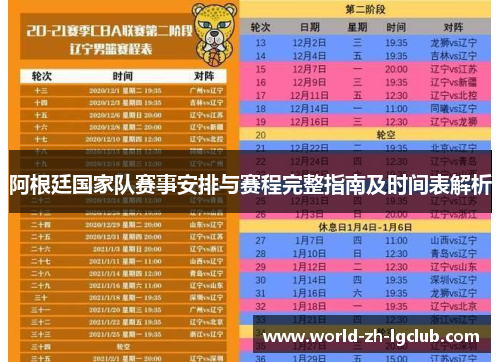 阿根廷国家队赛事安排与赛程完整指南及时间表解析 阿根廷国家队赛事安排与赛程完整指南及时间表解析