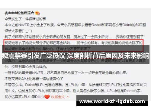 魏震禁赛引发广泛热议 深度剖析背后原因及未来影响
